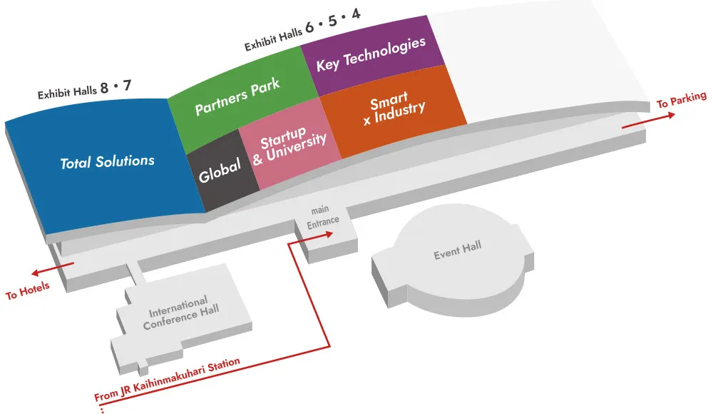 Makuhari Messe Area Composition Drawing