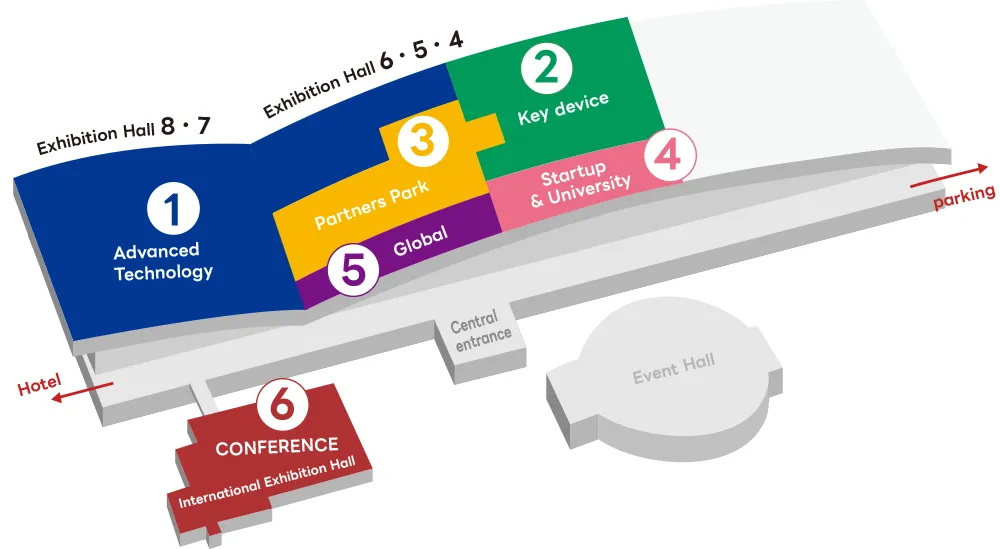 Makuhari Messe Venue Area Composition